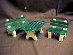 Puppenstuben Gartenm&ouml;bel