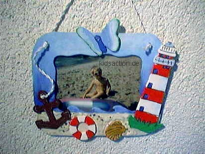 Bilderrahmen mit Leuchtturm